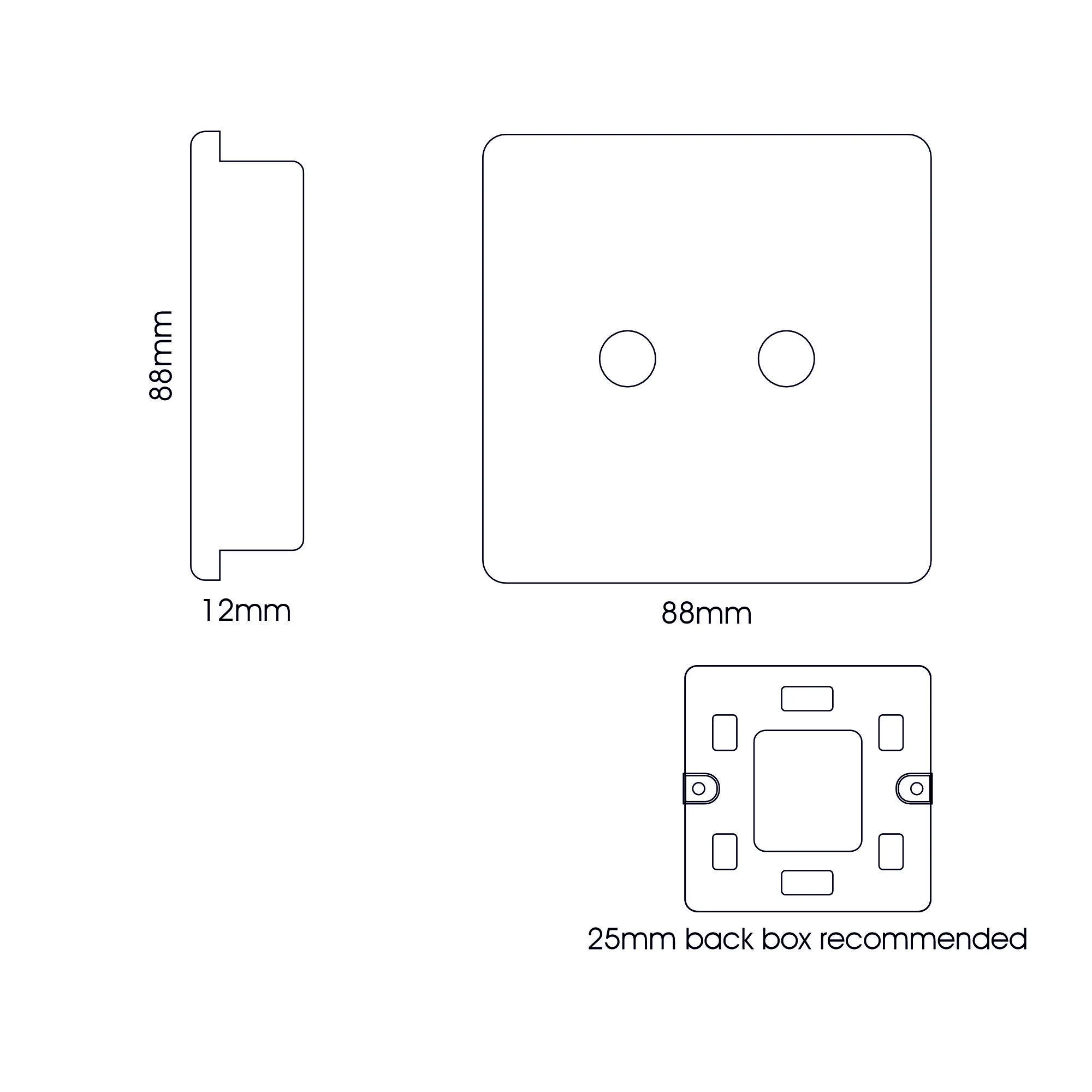 2 Gang F-Type Satellite Televison Socket Bright Teal ART-2SATBT  Trendi Bright Teal